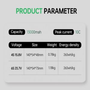 Small Size High Quality 13000mAh 263Wh/kg Lithium Battery - Image 4