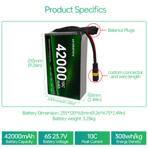 Rechargeable High Energy 42000mAh 308Wh/kg Hot Sale High Quality Drone Solid State Lithium Battery - Image 3