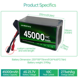 High Quality 45000mAh 273 Wh/kg HV Solid State Battery for Drone NMC811 Customized Battery Solutions - Image 3