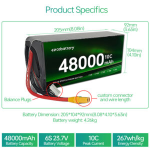 Drone Battery 48000mAh Solid State Battery for Drones - Image 2