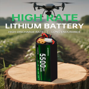 High Performance Light Weight 5500mAh High C-Rating 120C Lithium Ion Battery Pack for Drone/RC/UAV - Imagen 3
