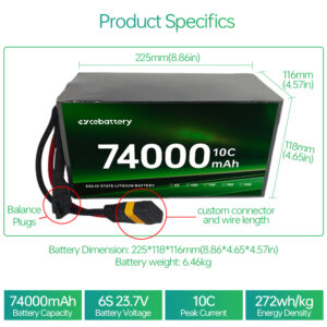 Hot Sale 74000mAh Solid State Lithium Ion Battery Pack - Image 4