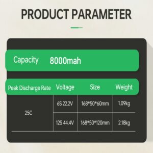 LiPo Battery 8000mAh 25C High Quality Lithium Ion Battery Pack for RC Airplane Helicopter Car Boat UAV - Image 3
