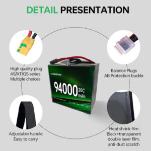 Customized Solid State Lithium Battery 94Ah 20C Ultra Low Temperature Battery for Multi-rotor Load Drone - Image 6