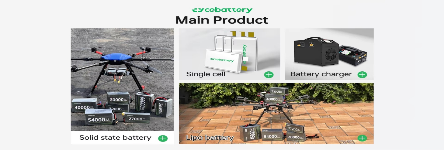 Solid state and LiPo drone batteries